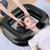 Inflatable Shampoo Basin, Portable Wash Hair in Bed with Inflatable Shampoo Bowl Include Massage Comb1*Pump 20*Ear Muffs for Bedridden Disabled Injured Elderly(Color:Black)