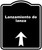 Lanzamiento de lanza Spanish Black Sign Arrow Up Aluminum Composite Sign 15 x 18 inches