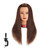Traininghead 20-22" Female 100% Human Hair Mannequin Head Hair Styling Training Head Cosmetology Manikin Head Doll Head for Hairdresser with Free Clamp (Brown)