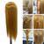 26"-28" Light Auburn Hair Mannequin Head Practicing Braiding, Cosmetology Mannequin Head with Hair for Styling, Training Doll Head for Group Practice Braids Skills and Have Fun