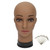 BHD BEAUTY Bald Mannequin Head Brown Female Professional Cosmetology for Wig Making, Display wigs, eyeglasses, hairs with T pins 22''