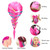 FABA Mannequin Head with Hair 26"-28" Colorful Hair Practice Braiding Cosmetology Mannequin Heads for Make up, Braiding Hairdressing Doll Head for Styling - Free Clamp Holder