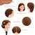 Mannequin Head with 100% Real Human Hair 22"-24", Cosmetology Mannequin Head for Hairdresser Practice Braiding, Styling, Cutting and Hair Training（Dark Brown）