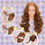 Mannequin Head with 80% Real Hair for Cosmetology, 26-28" Light Brown Hairdresser Training Head with Clamp Holder and Tool (Blonde)