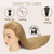 Mannequin Head 80% Human Hair 28“ Cosmetology Manikin Doll Head Mannequin Head for Braiding Hairstylists Cosmetology Students Practice Styling with Free Clamp (blonde)