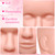 Reginary 6 Pcs Lash Mannequin Head Silicone Plastic Makeup Training Heads for Makeup Eyelash Grafting Massage and Esthetics Practice(White)