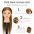 Mannequin Head with 100% Real Hair for Cosmetology, CENOZ 18" Light Brown Hairdresser Training Head with Clamp Holder and Tool, Doll Head Mannequin Head for Hair Styling Practice