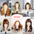 SZCY LLC 23 Inch Canvas Block Wig Head, 47 Inch Wig Stand Tripod with Head, Mannequin Head for Wigs Display with Wig Caps, T C Pins Brush
