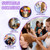 Mannequin Head Human Hair - Cosmetology Manikin Doll Head with 100% Real Hair for Hairdresser Practice Styling Braiding & Free Clamp Holder (Dark Brown)