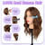 Mannequin Head Human Hair - Cosmetology Manikin Doll Head with 100% Real Hair for Hairdresser Practice Styling Braiding & Free Clamp Holder (Dark Brown)