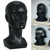 LIAMTU Mannequin Head Male Face Model Display Stand for Wigs Hat Glasses Mask Headphone (black)