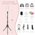 Demides 22'' Canvas Wig Head with 61'' Adjustable Tripod Stand, Mannequin Head Set for Styling, Display – Includes Caps, Elastic Bands, Stand & Tool Kit for Beginners and Professionals