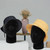 Foraineam 2 Pack Male Foam Mannequin Head Wig Display Holder, 11 Inch Man Manikin Stand Model, Black Foam Heads for Wig Hats Glasses Masks