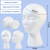 GliSun 3 Pcs Foam Wig Head, Styrofoam Mannequin Head with Female Face for Multipurpose Wigs Display Stand, Model, Mask, Hat Display Stand, Art Work Painting