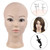 MIAOMANZI Bald Female Training Head Cosmetology Mannequin Head for Wigs Making and Display with Free clamp (GT-02)