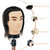Barber Mannequin Head - 12'' Practice Head with Human Hair, Clamp Stand for Hairdresser Cutting & Styling