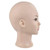 Ba Sha Bald Mannequin Head Beige Female Professional Cosmetology Manikin Doll head for Wigs Making Wig Display Hat Display Glasses Display with Free Clamp