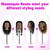 100% Real Hair Mannequin Head,22''Human Hair Mannequin Cosmetology Manikin Doll Head Hair Styling Hairdressing Practice Training Head with Clamp Holder and Tools（Black）