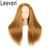 Mannequin Head With Human Hair 22-24 Inch Blonde 60% Real Hair Cosmetology Manicans Head for Practicing Braiding Styling Cutting Doll Head with Clamp Holder
