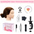 Mannequin Head with 80% Real Human Hair, Beauty star 26" Cosmetology Manikin Head, Doll Head for Hair Styling to Practice on, Hairdressing Training Braiding Heads with Clamp Stand Holder Kit
