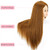 Mannequin Head with 80% Human Hair, 28'' Doll Head for Cosmetology & Hairdresser, Real Hair Cosmetology Makeup Hairdressing Training Head