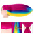 Training Head, TopDirect 29" Colorful Hair Mannequin Manikin Head Cosmetology Doll Head Practice Styling Hairdressing Training Braiding Heads with Clamp Holder and Tool Set