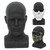 AMLUCKS Male Mannequin Head Professional PVC Manikin Head for Display Wigs Hats Headphone Mask Sunglasses Scarf Jewelry Display Stand (Black)