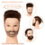 Yiifiulyn Barber Mannequin Head Male, 12“ Mannequin Head with 100% Human Hair - Brown Hair Training Doll Head for Hairstylist Hair Styling or Cutting Practice