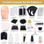 Eyelash Extension Kit for Beginners, Professional Lash Extension Kit with Mannequin Head, Lash Starter Kit with Lash Fan, Lash Extension Supplies for Practice Training Kit(Black)