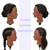 16" Black Mannequin Head for Braiding Practice, Mannequin Head with 100% Real Hair Cosmetology Training Doll Head for Hair Styling Kids