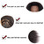 JMHAIR Mannequins Head 16" 100% Real Hair For Manual Braiding Styling Practice Hairdresser School Manikin Head Curling Dyeing Hairdresser Cosmetology Doll Head Training Head- Female Black