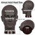 Newshair Bald Mannequin Head Male Wig Head Professional Cosmetology for Wig Making and Display Hat Helmet Glasses or Masks Display Head Model with Free Clamp Stand (Black)
