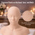 Japard Mannequin Head for Facial Practice, Massage, Esthetics Doll with Acupressure Point, Soft PVC Silicone Head with Shoulder