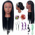 26-28“ Hair Mannequin Head for Beginners Braiding Hair Styling Practice, Manikin Updo's Training Doll Head for kids with Stand