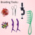26-28“ Hair Mannequin Head for Beginners Braiding Hair Styling Practice, Manikin Updo's Training Doll Head for kids with Stand