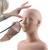 Esthetics Mannequin Head with Shoulders - Soft Makeup Practice Head Silicone PVC Cosmetology Students Tool for Wigs Hat Display,Facials Massage,Eyelashes Training,Boards,Face Paint Practicing