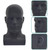 VEELTRAS Male Mannequin Head PVC Professional Head Model Cosmetology Male Mannequin Head Display for Wigs Hat Mask Scarf Sunglasses with Mount Hole (Matte black)