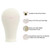 FUTAI 22 inches Canvas Mannequin Head with Tripod Stand Wig Cap T Pins Rat Tail Comb and Hairpins for Wig Making Practice Styling Training Display