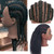 Real Hair Braiding Mannequin Head for Practice, African American Training Doll Head with Hair for Kids