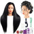 Cosmetology Pratice Long Real Hair Mannequin Head for Hairstyling,Braiding,Hair Cutting Black 28inch Straight Hair Hairdresser Training Female Mannequin Head