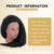 Mannequin Head with Human Hair 16'' Cosmetology Manikin Doll Head with 100% Real Human Hair Trainning Head for Hairdresser Practice Braiding Hair Styling with Clamp Stand