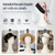 Nyxaphoralyn Wig Head Stand Mannequin Head Hat Display Stand Velvet Wig Holder for Mask, Headdress, Necklace (White)