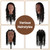 Yekavo 20" Mannequin Head Human Hair with Tripod Stand, 90% Real Hair Cosmetology Black Manikin Doll Head for Hairdresser Practice Braiding with Stand Set