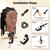 Yekavo 20" Mannequin Head Human Hair with Tripod Stand, 90% Real Hair Cosmetology Black Manikin Doll Head for Hairdresser Practice Braiding with Stand Set