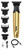 Andis 562442 Insight Slim Cordless High Powered Rotary Motor Hair Trimmer, 9-Piece Kit, Stainless-Steel T-Blade, Lithium-Ion Battery, Travel Lock, Gold