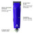 Andis 24820 EasyClip Professional-Animal 7-Piece Detachable Ceramic Blade Clipper Kit, Frustration Free Packaging, Purple