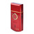 StyleCraft Uno Cordless Single Foil Shaver, Mini Travel Size, Portable, Gold Titanium Premium Head, Turbocharged Motor, Red