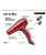 Andis 30245 1875W Tourmaline Ceramic Ionic Pro Dry Professional Hair Dryer with 3 Heat Settings/2 Speed Settings- Red