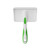 Andis 68540 Self-Cleaning Animal Slicker Brushes with Curved Stainless-Steel Bristles for All Breeds - Reduces Shedding by Up to 90%, Removes Tangles, Dirt & Loose Hair – Large, Green