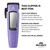 Andis Easy Clip Adjustable Blade Cordless II Dog Clipper, 10 Piece Kit, Lithium-Ion Battery, Purple, 560017